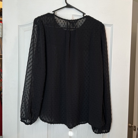NWT Banana Republic Sheer Black Top szL - Picture 5 of 5
